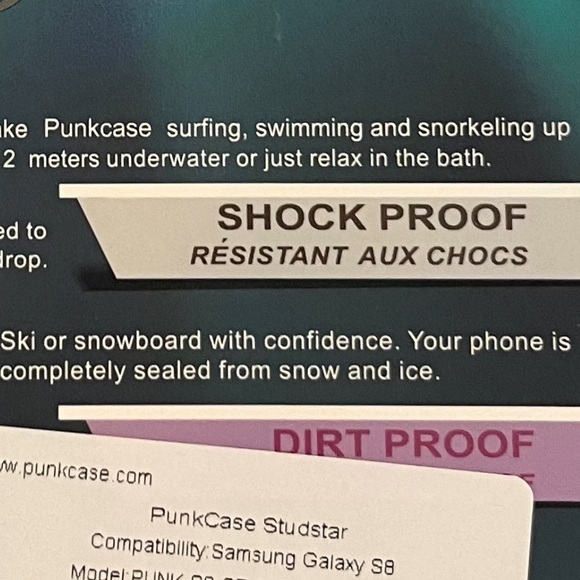 Punk Case Waterproof Phone Case for Galaxy S8 - Picture 9 of 10